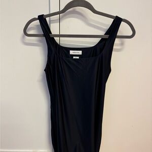 Navy Babaton Sleeveless contour Dress